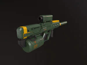 sci fi sniper rifle - 40 3D Model