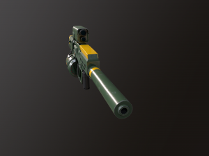 sci fi sniper rifle - 40 3D Модель