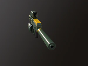 sci fi sniper rifle - 40 3D Model