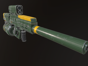 sci fi sniper rifle - 40 3D Модель