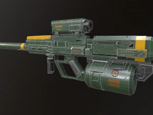sci fi sniper rifle - 40 3D Model