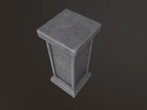 콘크리트 기둥 3D 모델