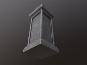 콘크리트 기둥 3D 모델