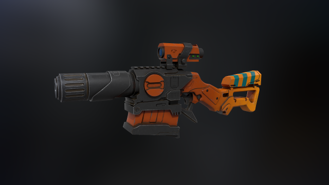 scifi shotgun 3Dモデル .c4d .max .obj .3ds .fbx .stl .blend 