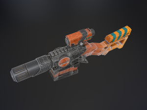 scifi shotgun 3Dモデル