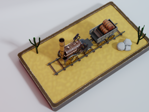 locomotive rocket 3D Model