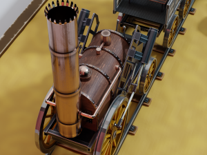 locomotive rocket 3D Model