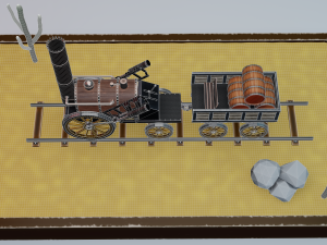 locomotive rocket 3D Model