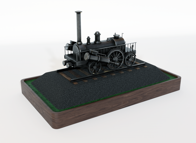 locomotive victoria 3D Модель .c4d .max .obj .3ds .fbx .stl .blend 