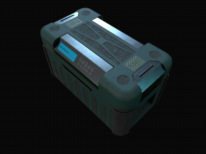scifi ammunition box 3D Model