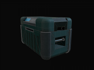 scifi ammunition box 3D Model