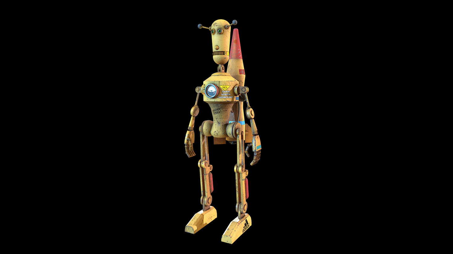 robot 3D Model .c4d .max .obj .3ds .fbx .stl .blend