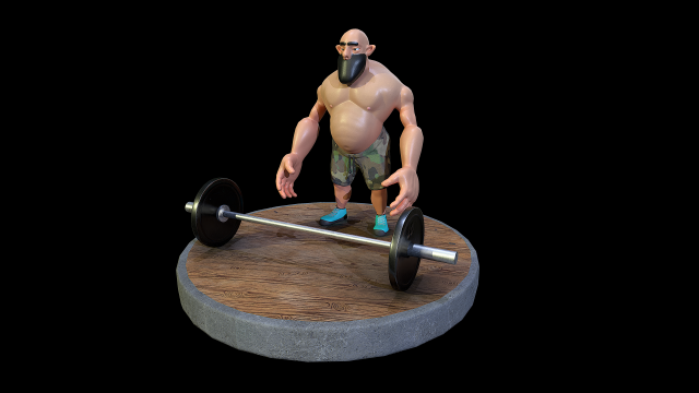 fat-man 3D 모델 .c4d .max .obj .3ds .fbx .stl .blend 