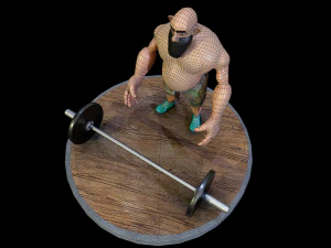 Dicker Mann 3D Modell