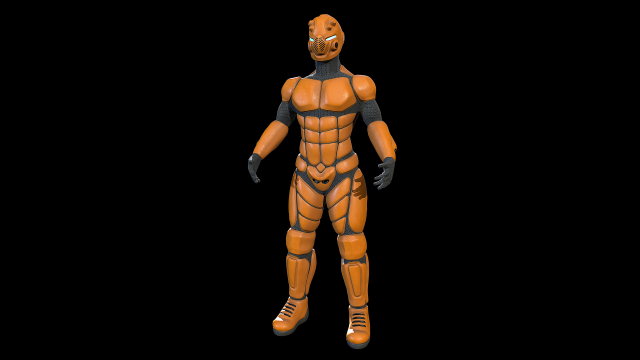 scifi space suit - borz-2 3Dモデル .c4d .max .obj .3ds .fbx .stl .blend 