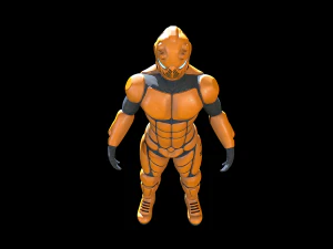 scifi space suit - borz-2 3D Model