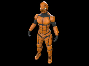 scifi space suit - borz-2 3D Model