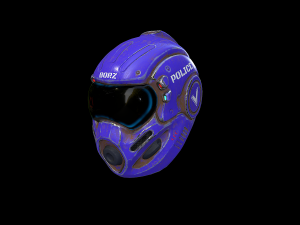 helmetborzpolice Modello 3D