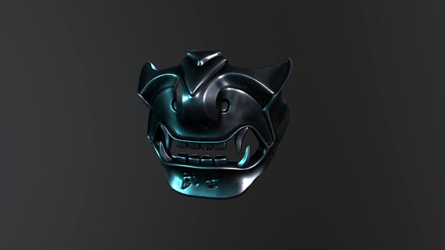 maska ​​samurajska Model 3D .c4d .max .obj .3ds .fbx .stl .blend 