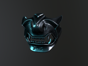 samurai mask 3Dモデル