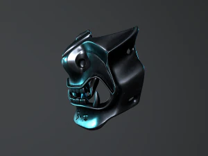 maska ​​samurajska Model 3D