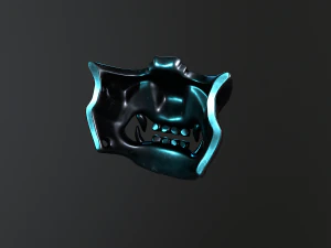 maska ​​samurajska Model 3D