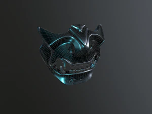 maska ​​samurajska Model 3D