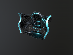 samurai mask 3D मॉडल