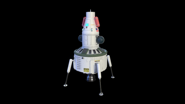 spaceship 3D 模型 .c4d .max .obj .3ds .fbx .stl .blend 