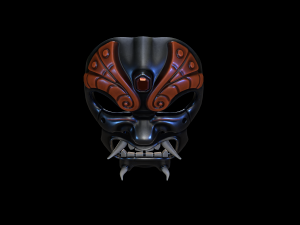 samurai-mask Modèle 3D