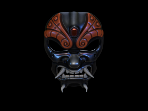 samurai-mask Modèle 3D