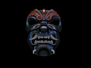 samurai-mask Modèle 3D