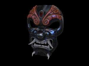 samurai-mask Modèle 3D