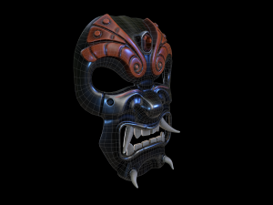 samurai-mask Modèle 3D