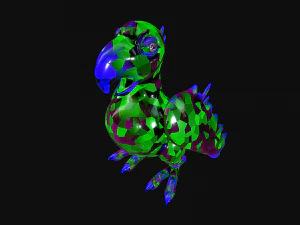 crystal parrot 3D Model