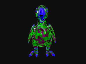 crystal parrot 3D Model