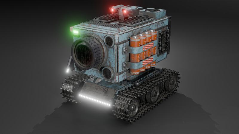 Camera Tank 3D Model .c4d .max .obj .3ds .fbx .stl .blend 