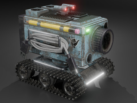 Camera Tank 3D Model