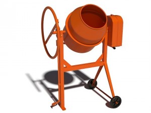 concrete mixer 3D 모델