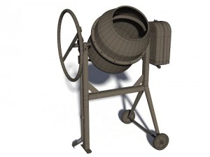 concrete mixer Modello 3D