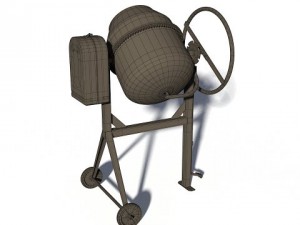 concrete mixer Modello 3D