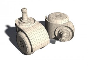 wheel for chair 3D 模型