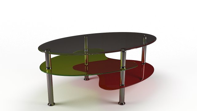 coffee table heart Modello 3D .c4d .max .obj .3ds .fbx .stl .blend 