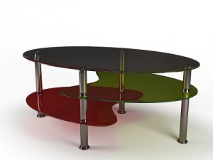 coffee table heart Modello 3D