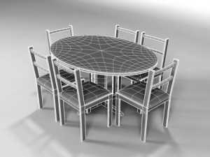 dining table 3D Модель