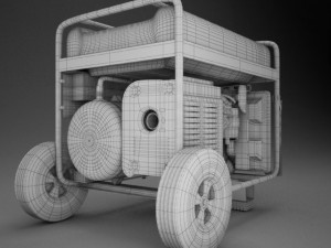 powerhorse generator 3D-Modell