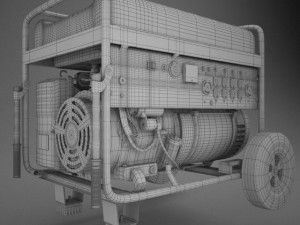 powerhorse generator 3D-Modell