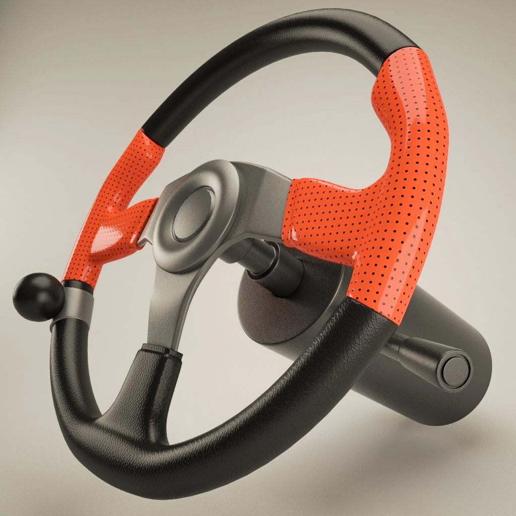 steering wheel 3D Model .c4d .max .obj .3ds .fbx .stl .blend 