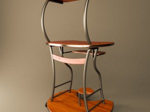 desktop computer table 3D Model