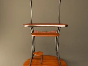 tavolo per computer desktop Modello 3D